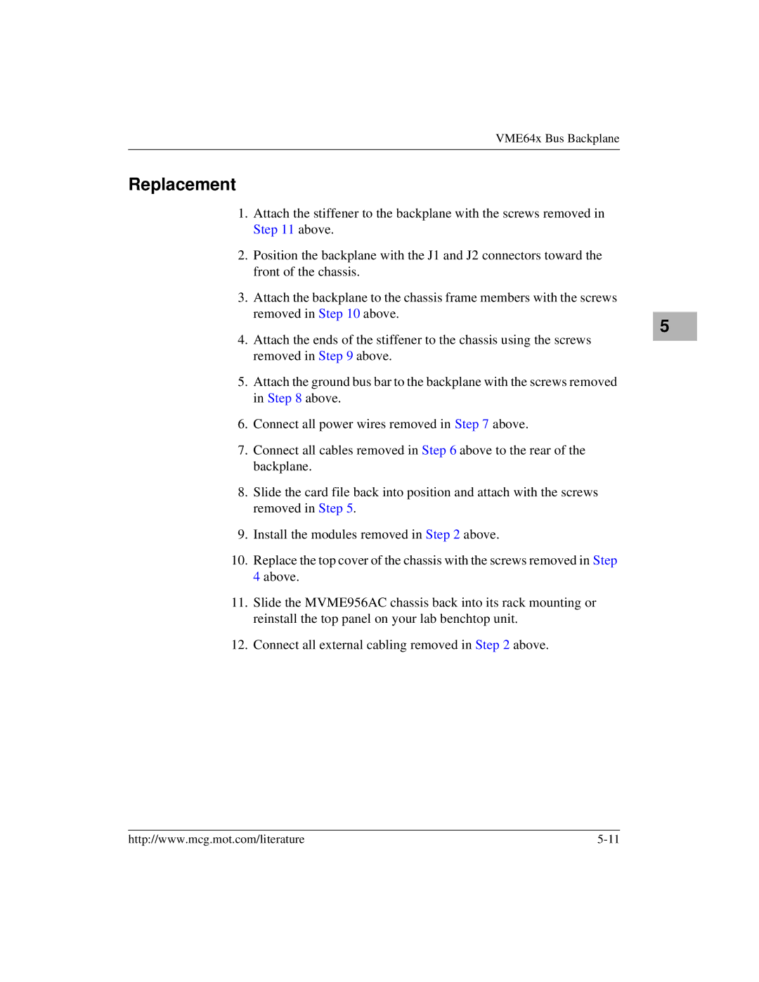 Motorola MVME956AC, MVME956UM2 user manual Replacement 