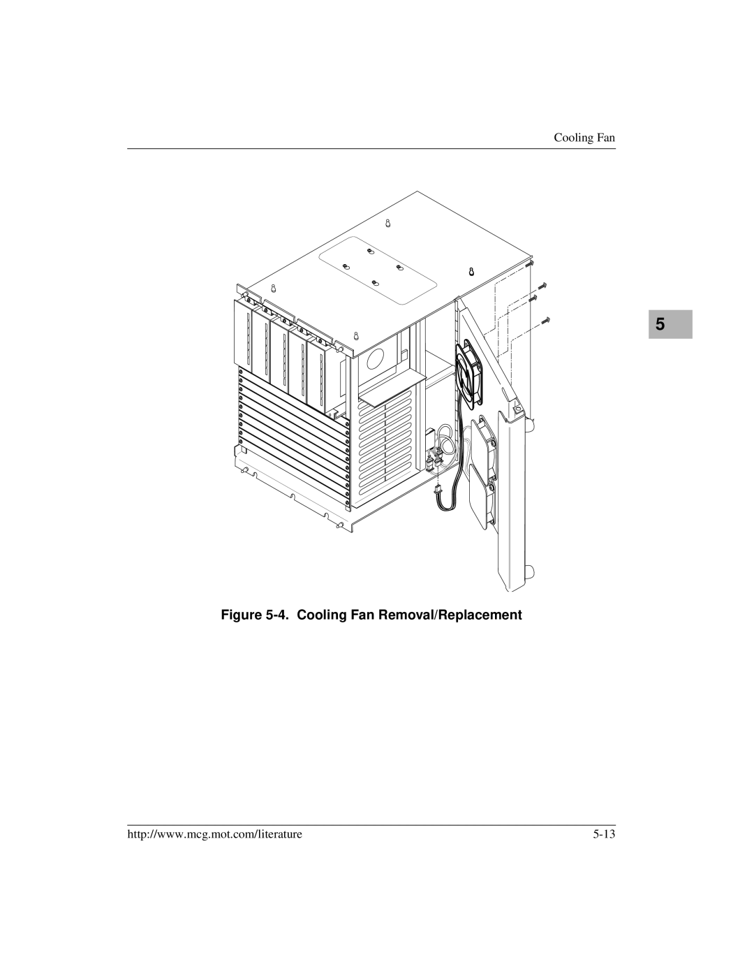 Motorola MVME956AC, MVME956UM2 user manual Cooling Fan Removal/Replacement 