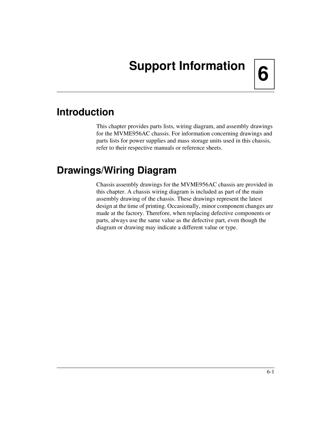 Motorola MVME956AC, MVME956UM2 user manual Introduction, Drawings/Wiring Diagram 