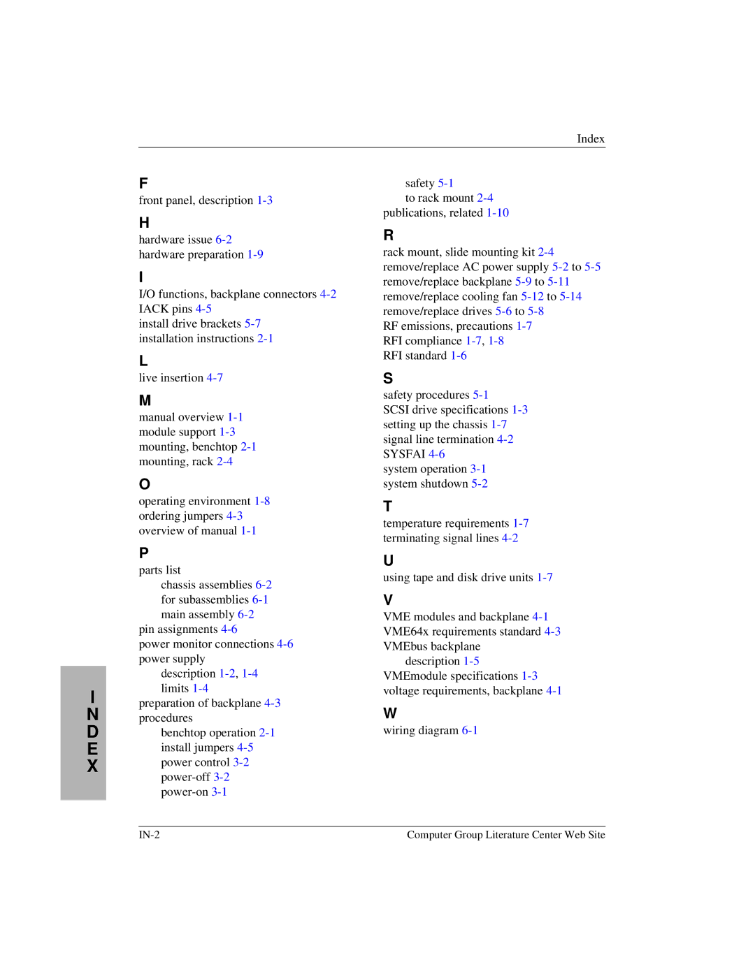 Motorola MVME956AC, MVME956UM2 user manual IN-2 