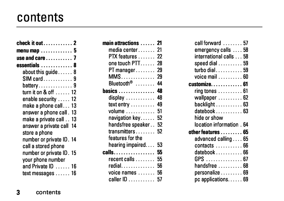 Motorola i410, NNTN7813A, H76XAH6JR7BN manual contents, store a phone 