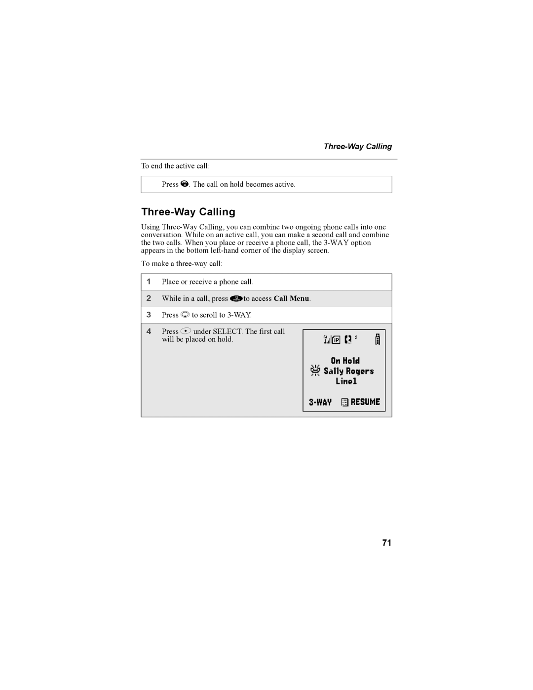 Motorola NTN9468-B manual Three-Way Calling 