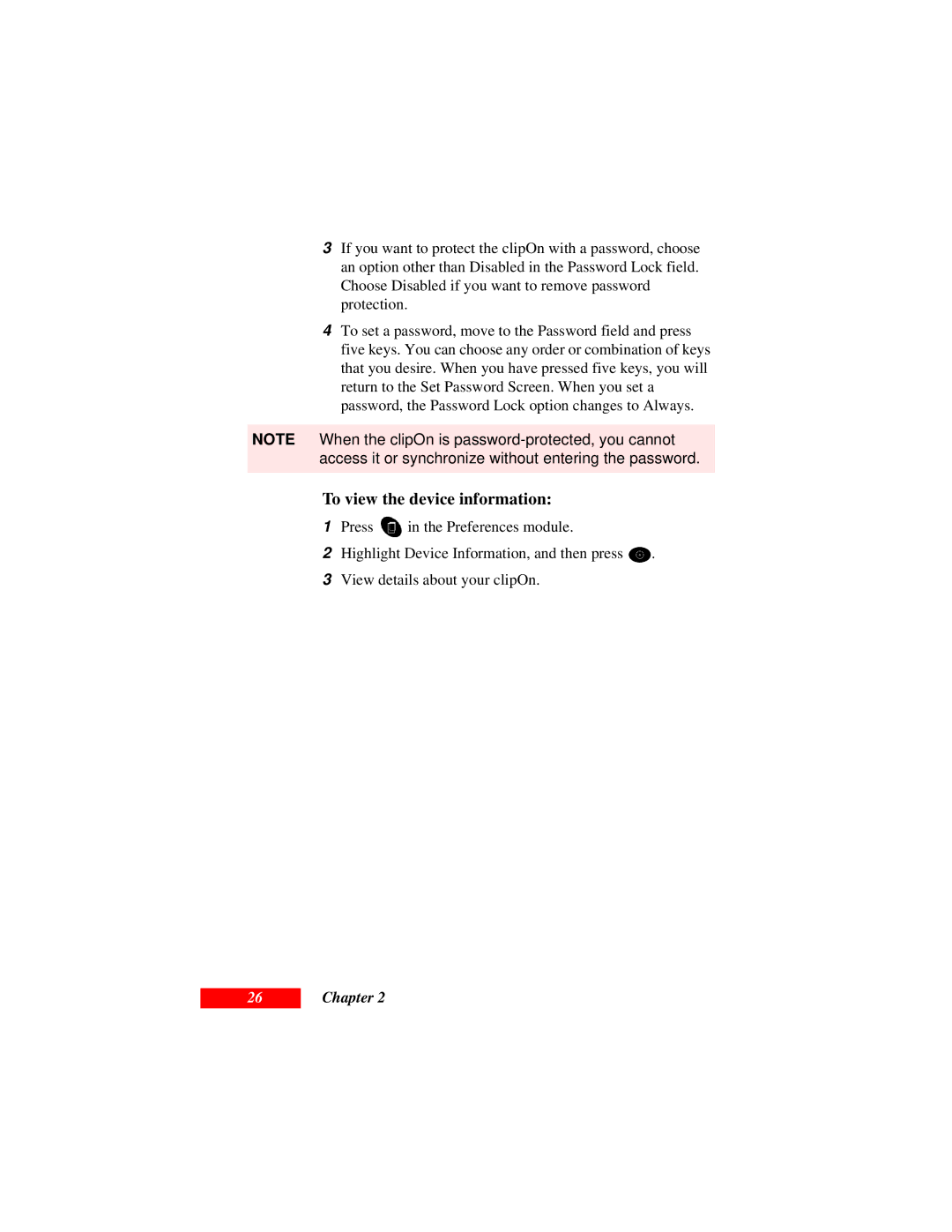 Motorola Organizer manual To view the device information 