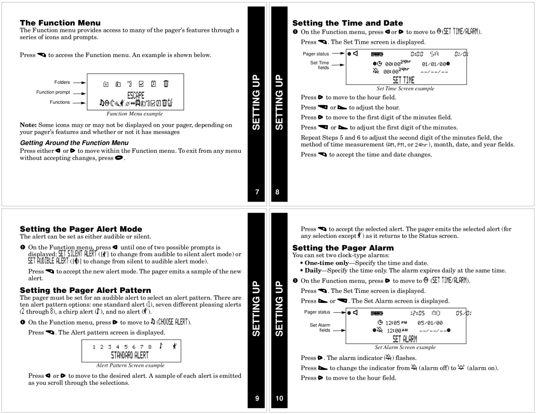 Motorola P730 manual Setting UP 