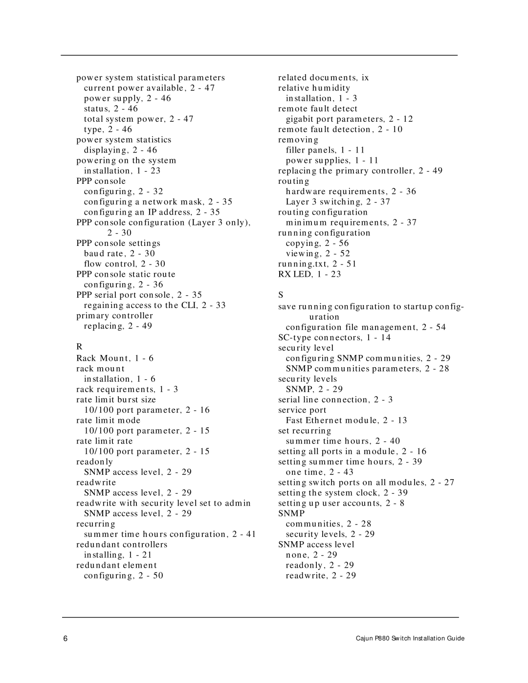 Motorola manual Cajun P880 Switch Installation Guide 