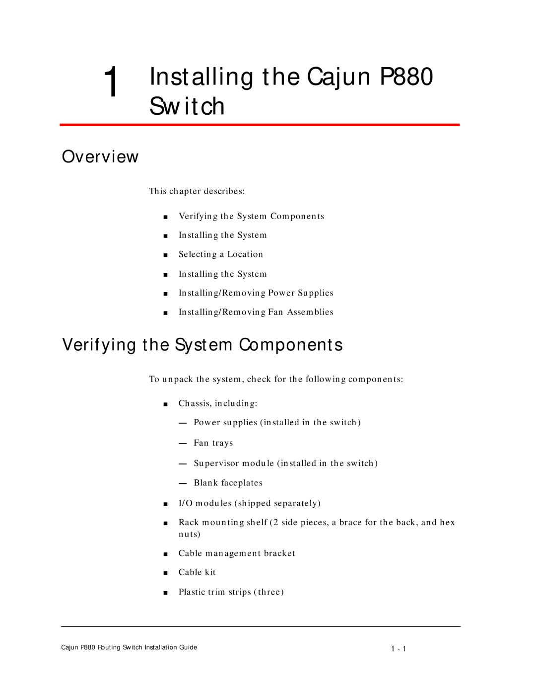 Motorola P880 manual Overview, Verifying the System Components 