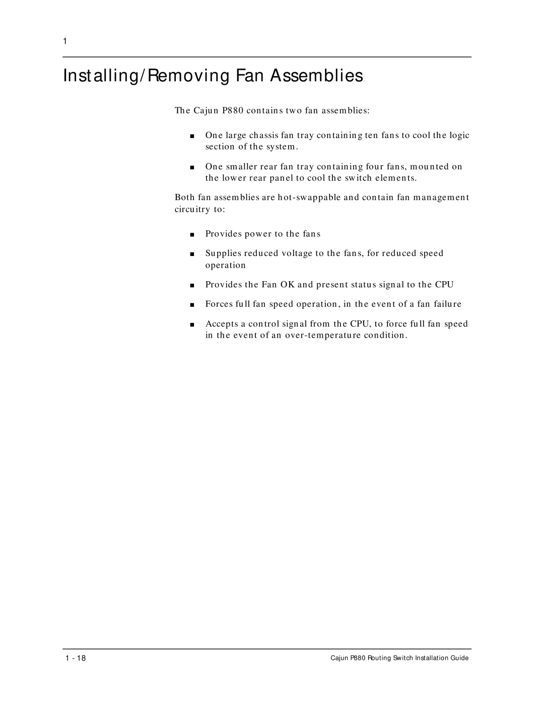 Motorola P880 manual Installing/Removing Fan Assemblies 