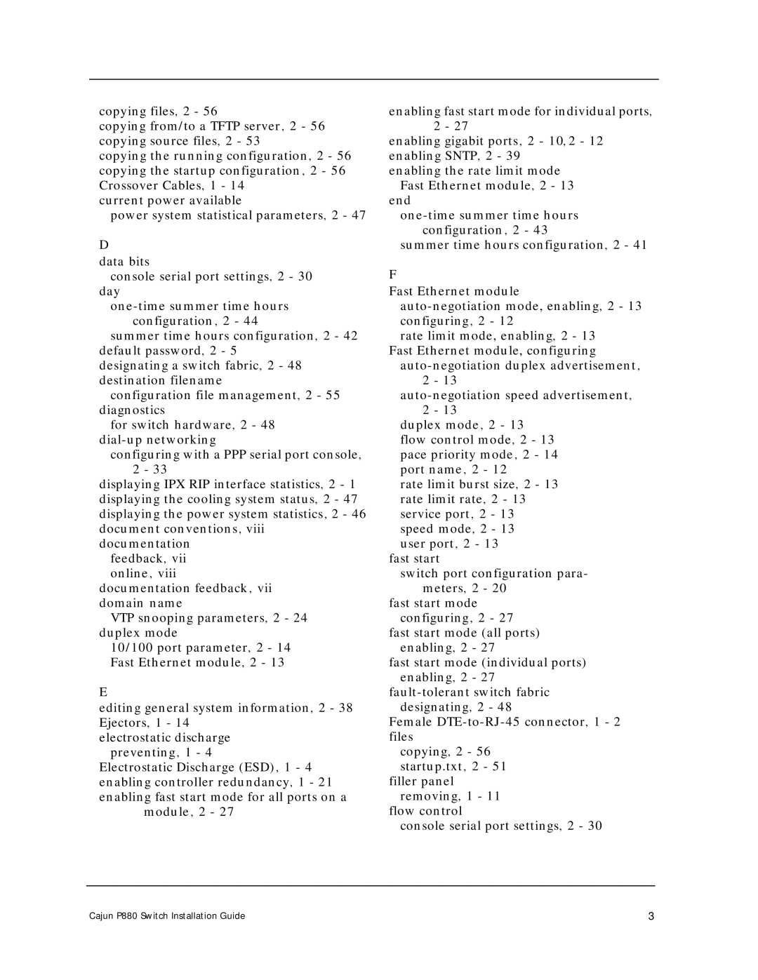 Motorola manual Cajun P880 Switch Installation Guide 