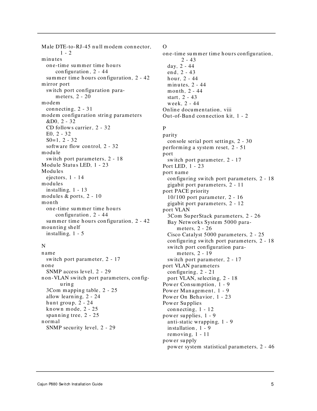 Motorola manual Cajun P880 Switch Installation Guide 