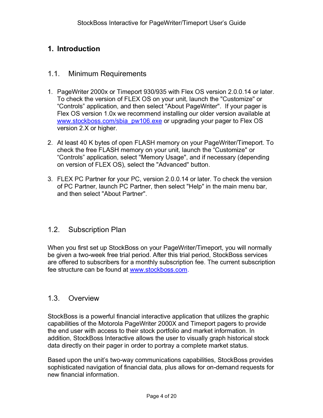 Motorola P930 Series manual Introduction, Minimum Requirements 