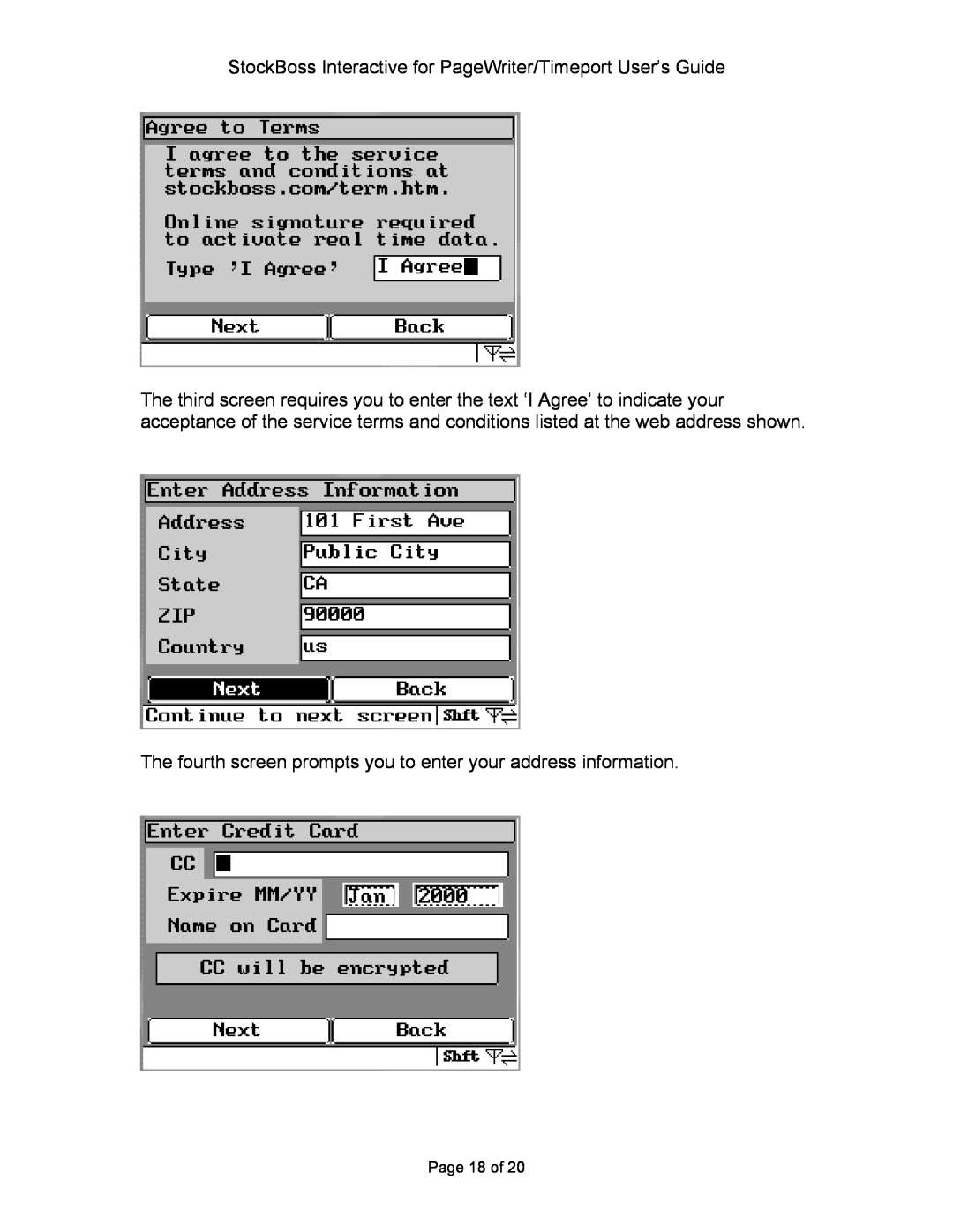 Motorola P930 Series manual StockBoss Interactive for PageWriter/Timeport User’s Guide, Page 18 of 