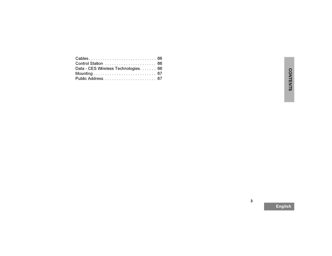 Motorola PM400 manual Contents 