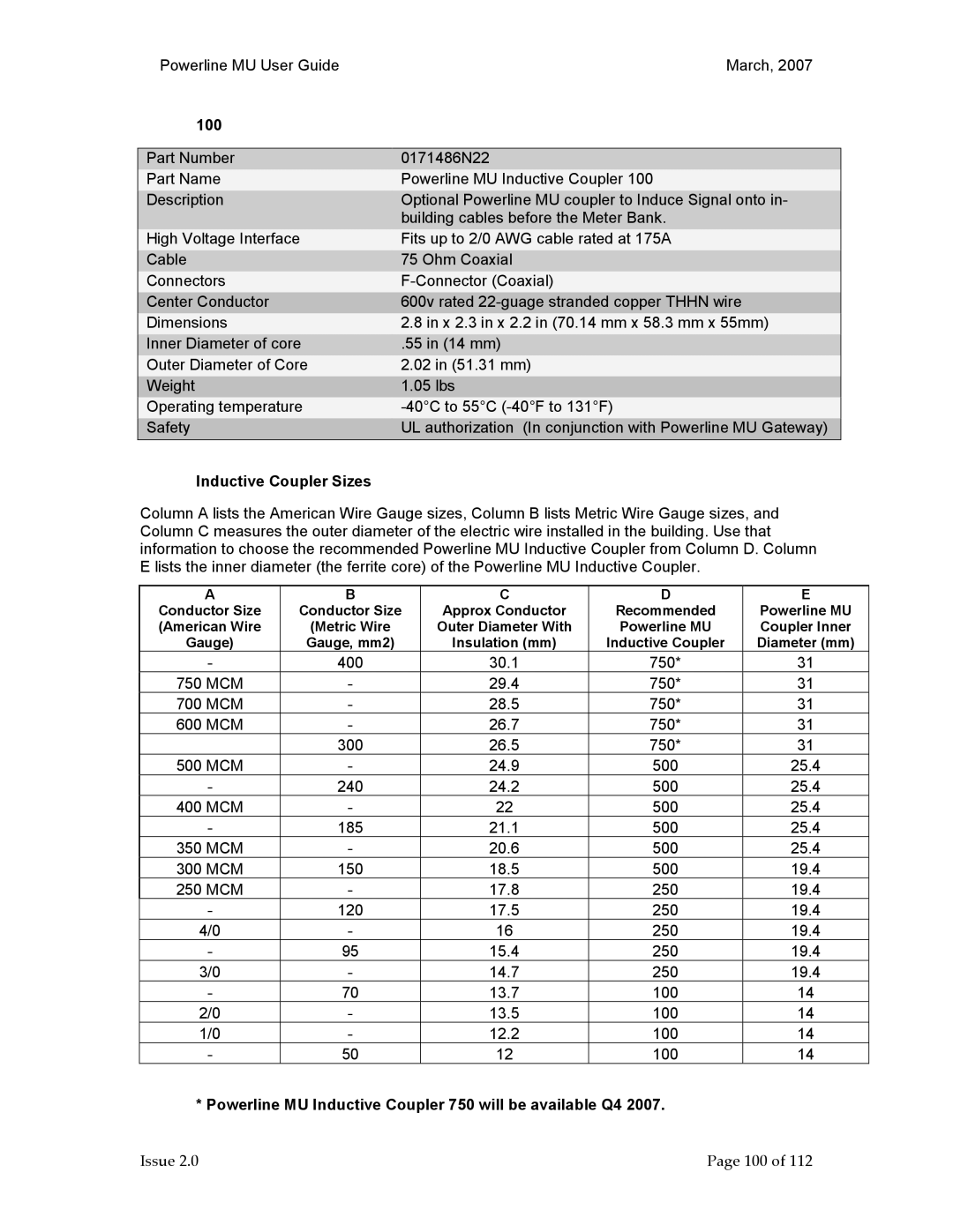 Motorola Powerline MU manual Issue 100 