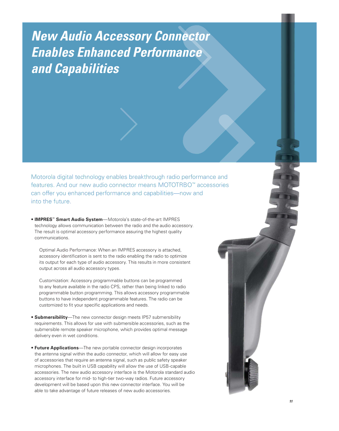 Motorola Professional Digital Two-Way Radio System brochure 