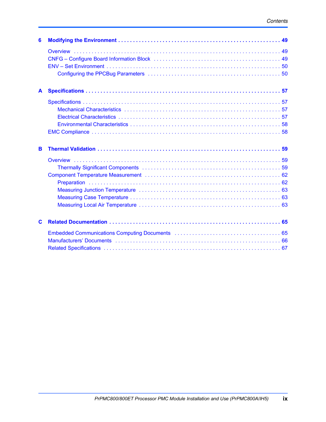 Motorola PrPMC800/800ET Processor PMC Module, PRPMC800A/IH5 manual Modifying the Environment 