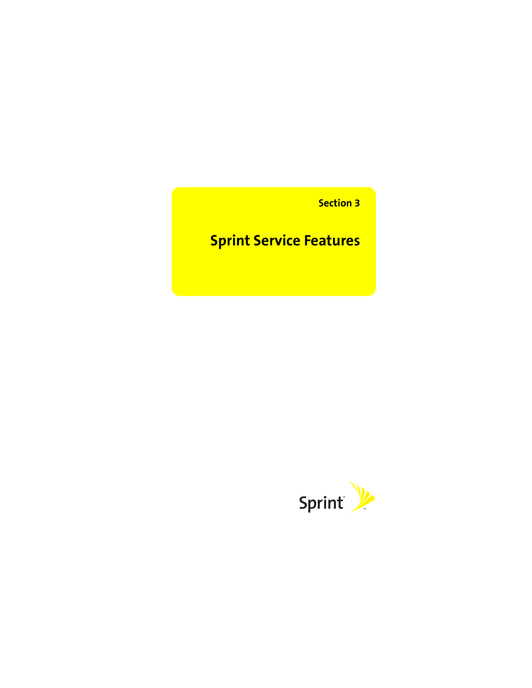 Motorola Q 9c manual Sprint Service Features 