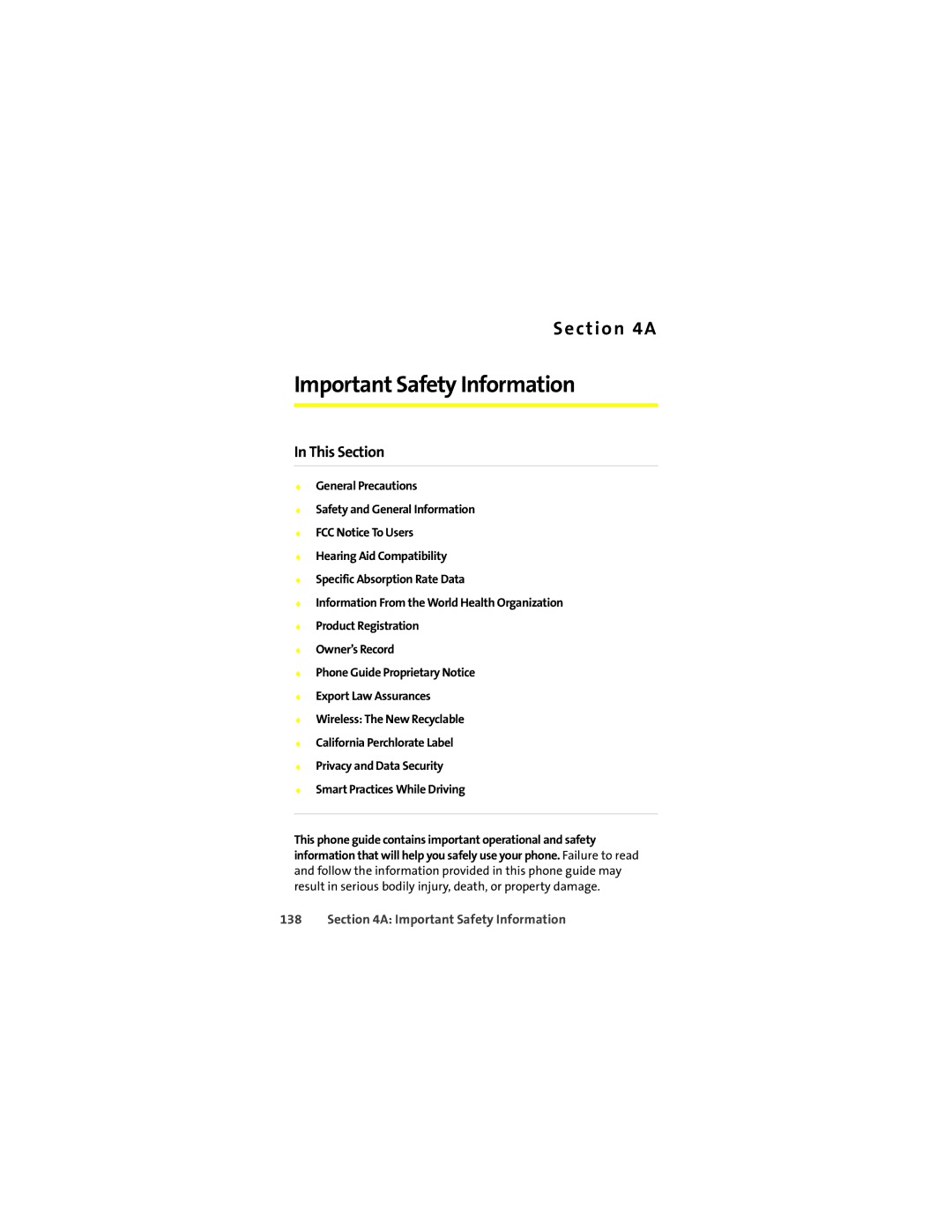 Motorola Q 9c manual Important Safety Information 