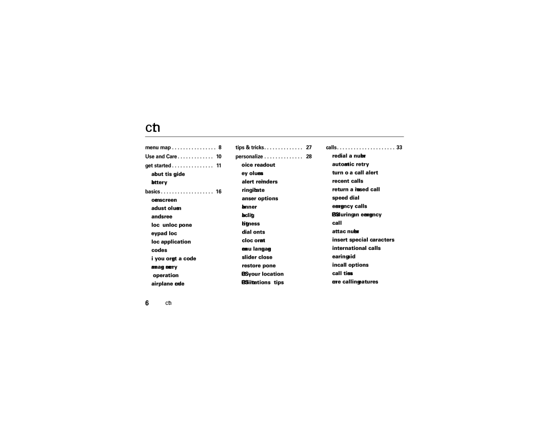 Motorola QA30 manual Contents 