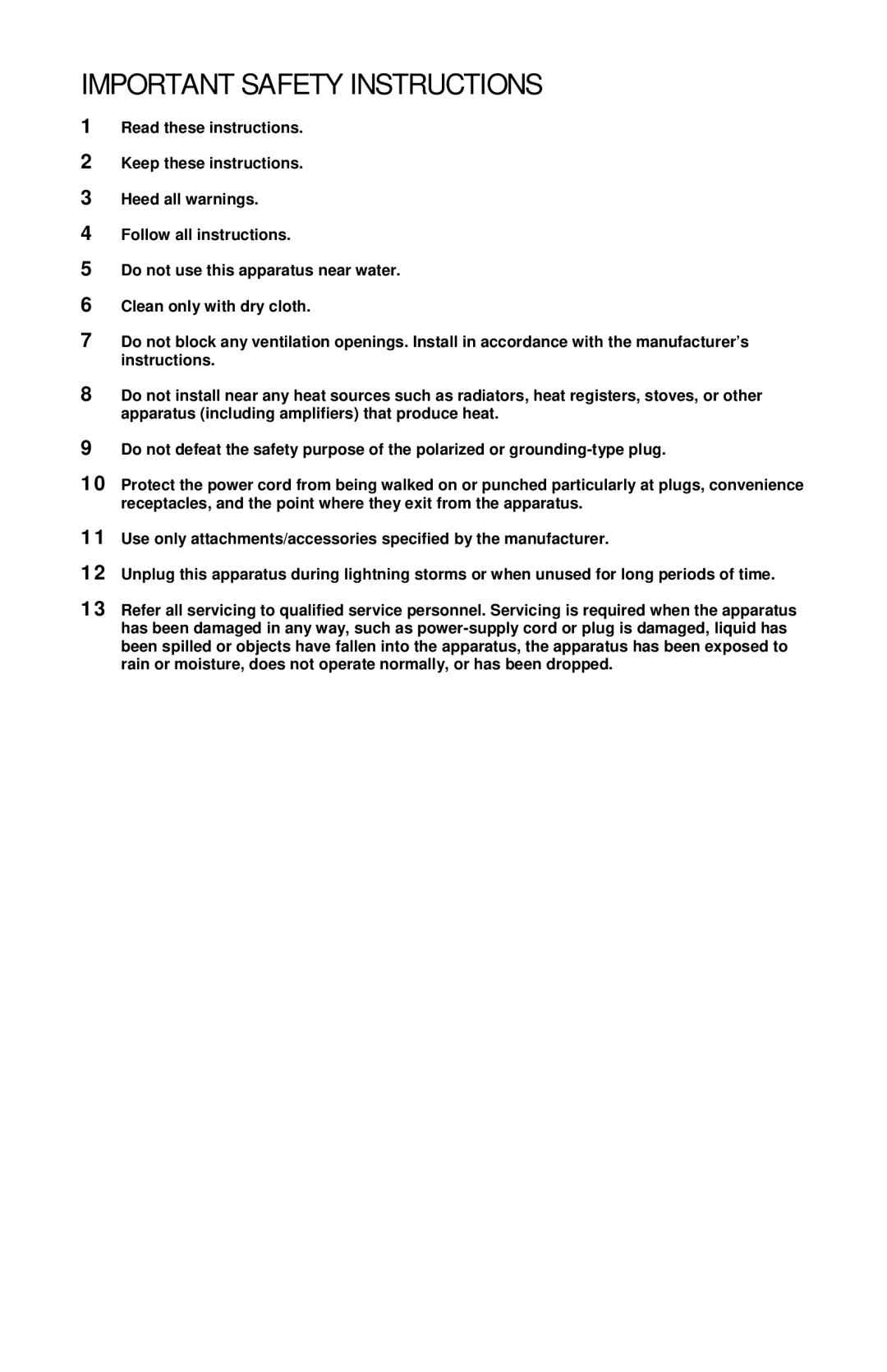 Motorola QIP2500 Series manual Important Safety Instructions 