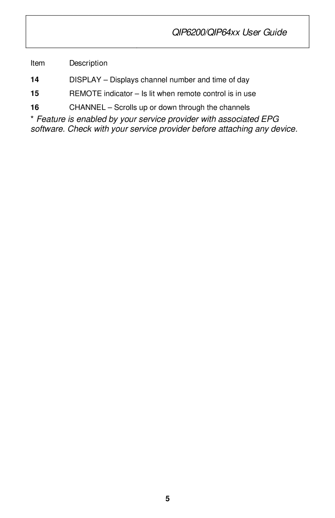 Motorola manual QIP6200/QIP64xx User Guide 