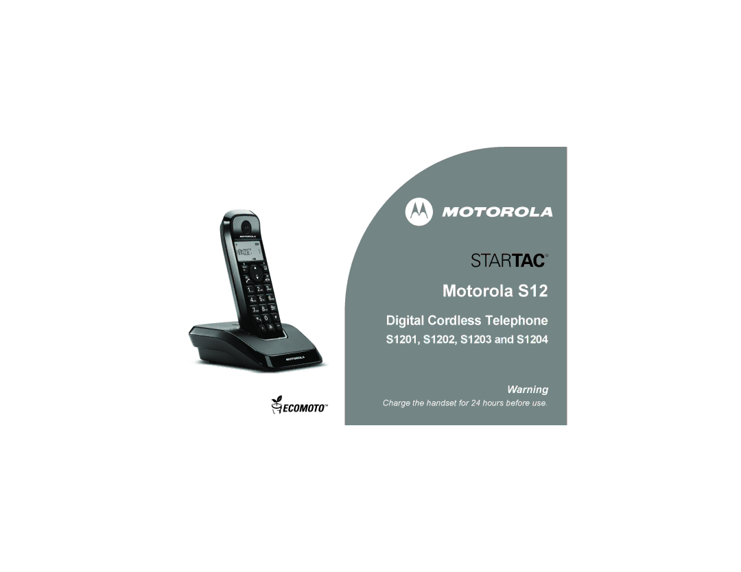 Motorola S1201, S1204, S1202, S1203 manual Motorola S12 