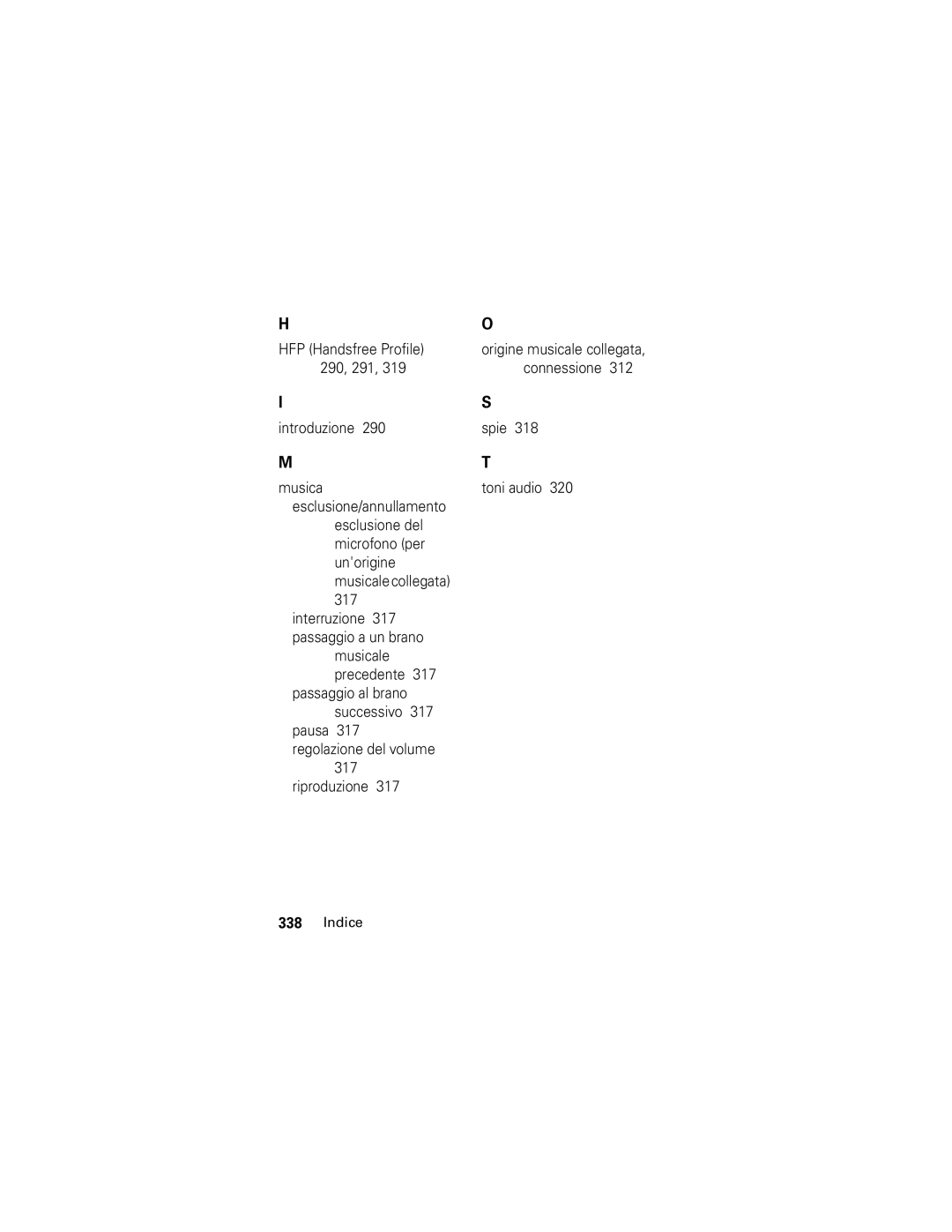 Motorola S805 manual HFP Handsfree Profile 