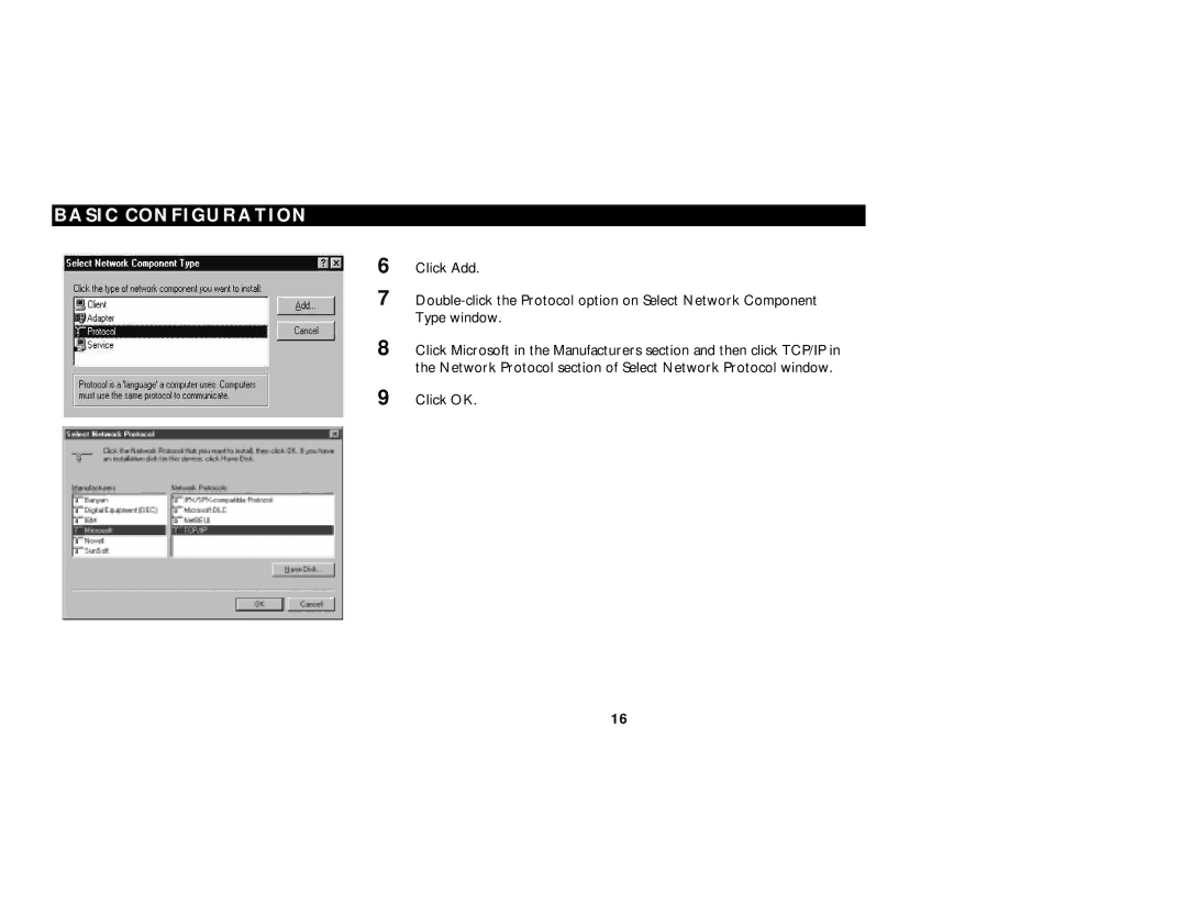 Motorola SB3500 manual Basic Configuration 