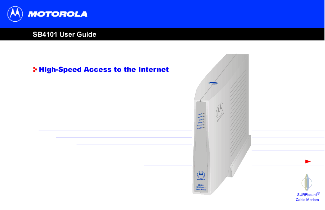 Motorola manual SB4101 User Guide 