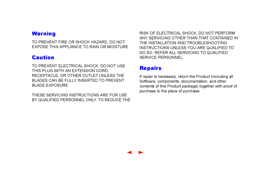 Motorola SB4101 manual Repairs 