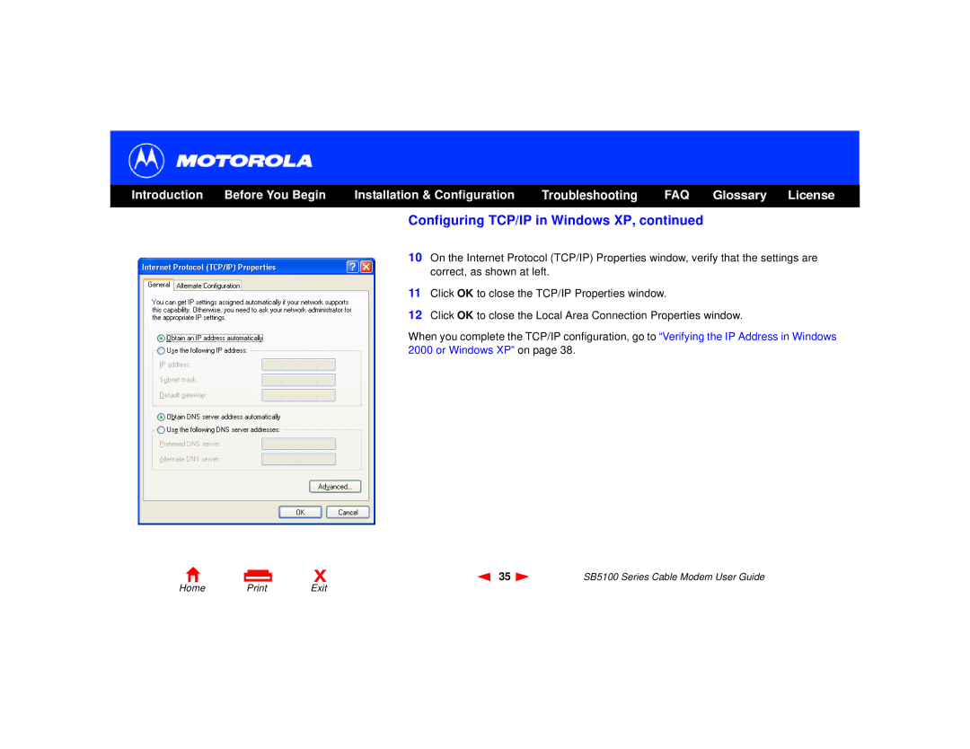 Motorola 505788-006-00, SB5100 Series manual Glossary License 