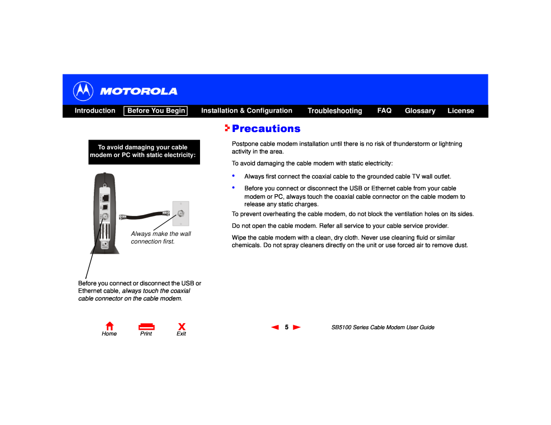 Motorola 505788-006-00 manual Precautions, Glossary, Introduction, Before You Begin, Installation & Configuration, License 