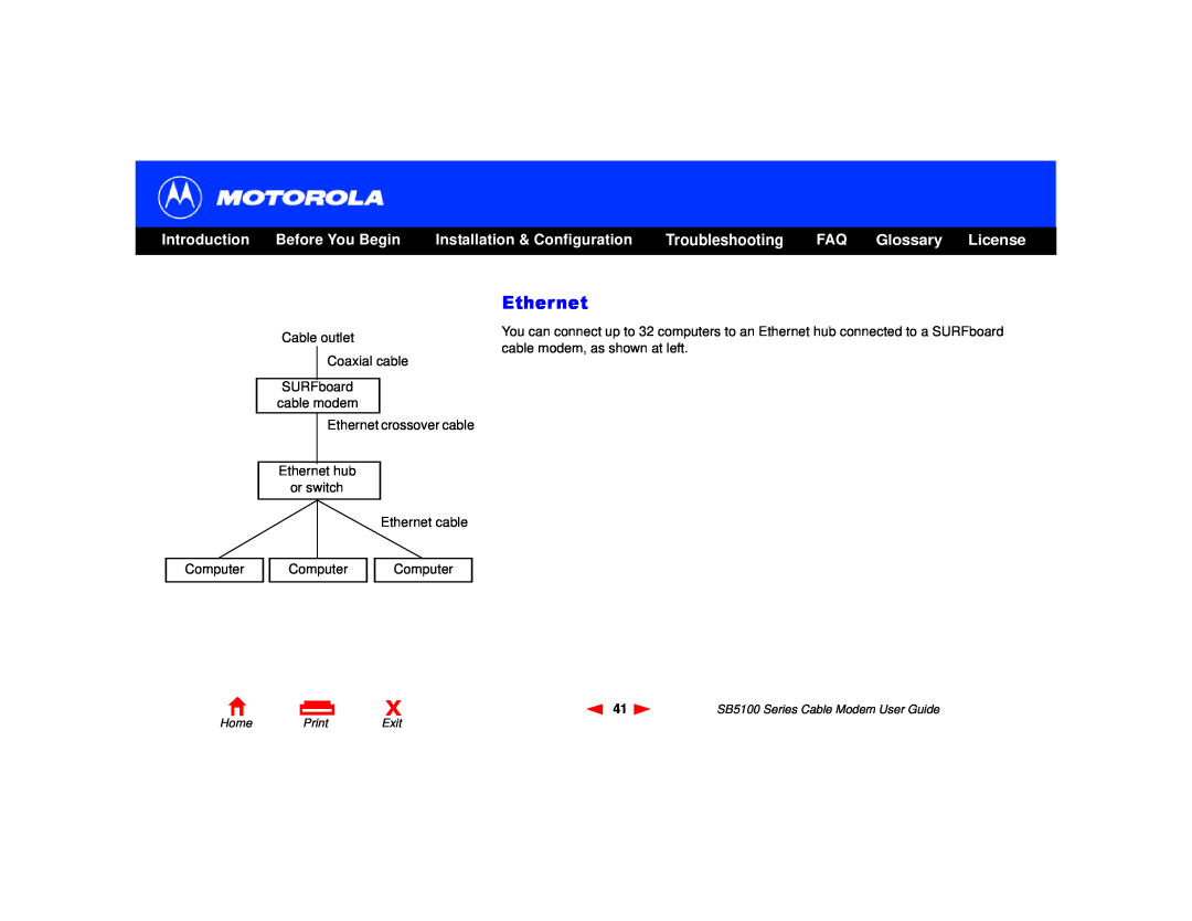 Motorola 505788-006-00 manual Ethernet, Glossary, License, Introduction, Before You Begin, Installation & Configuration 