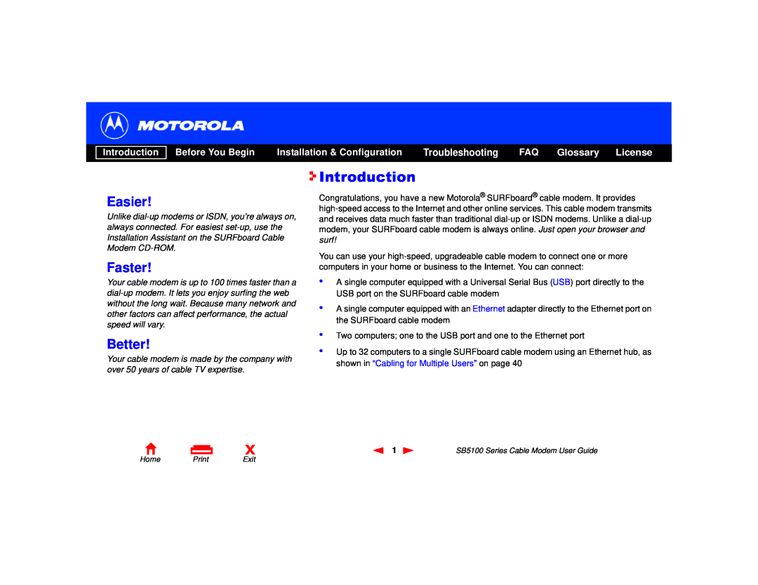Motorola 505788-006-00 Introduction, Glossary, Easier, Faster, Better, Before You Begin, Installation & Configuration 