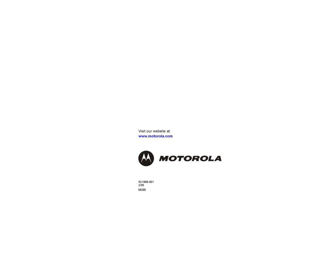 Motorola SB5100 manual Visit our website at 