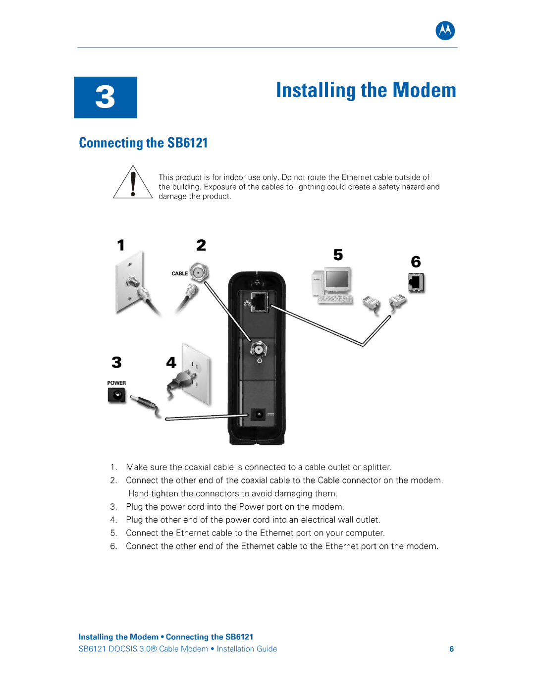 Motorola SB6121 manual 