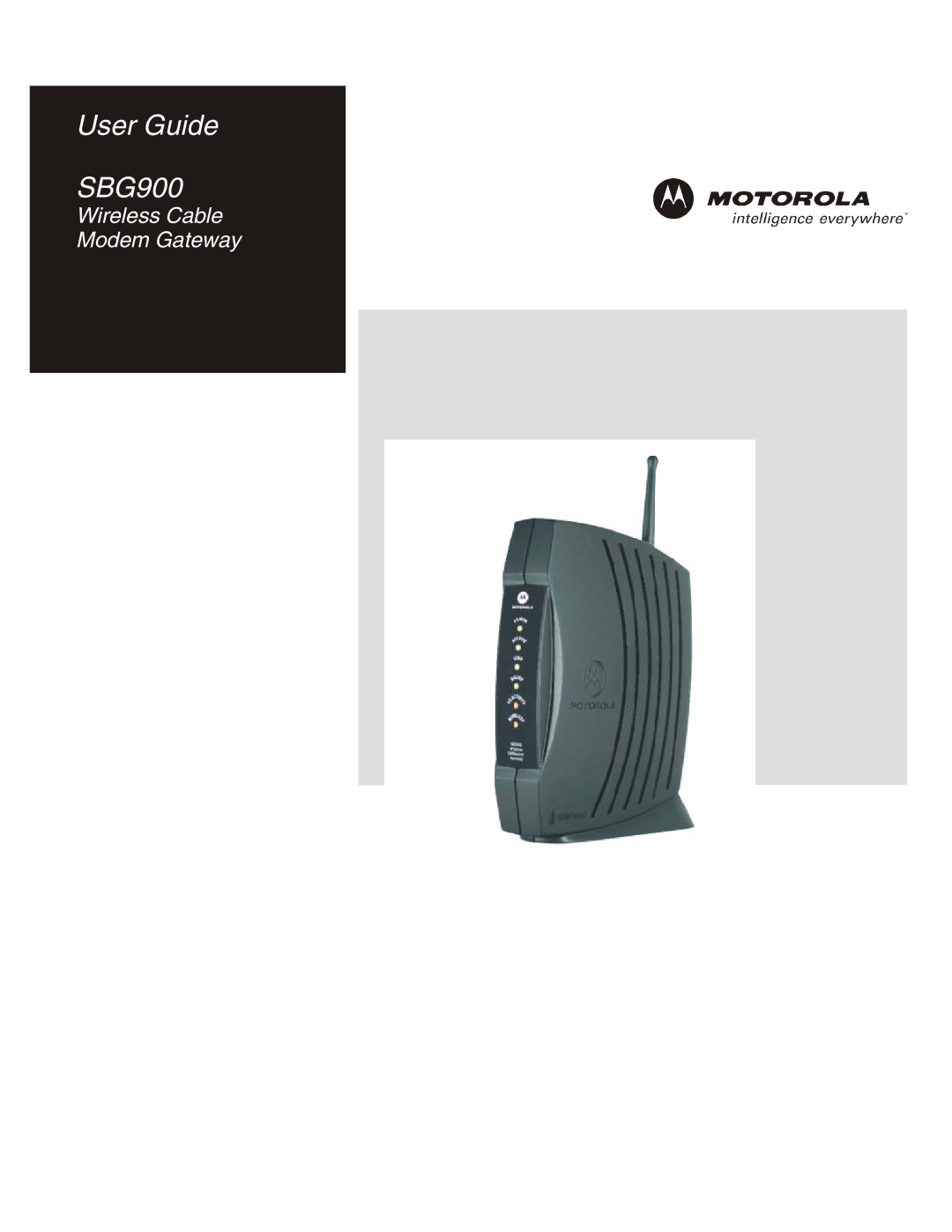 Motorola SBG900 manual 