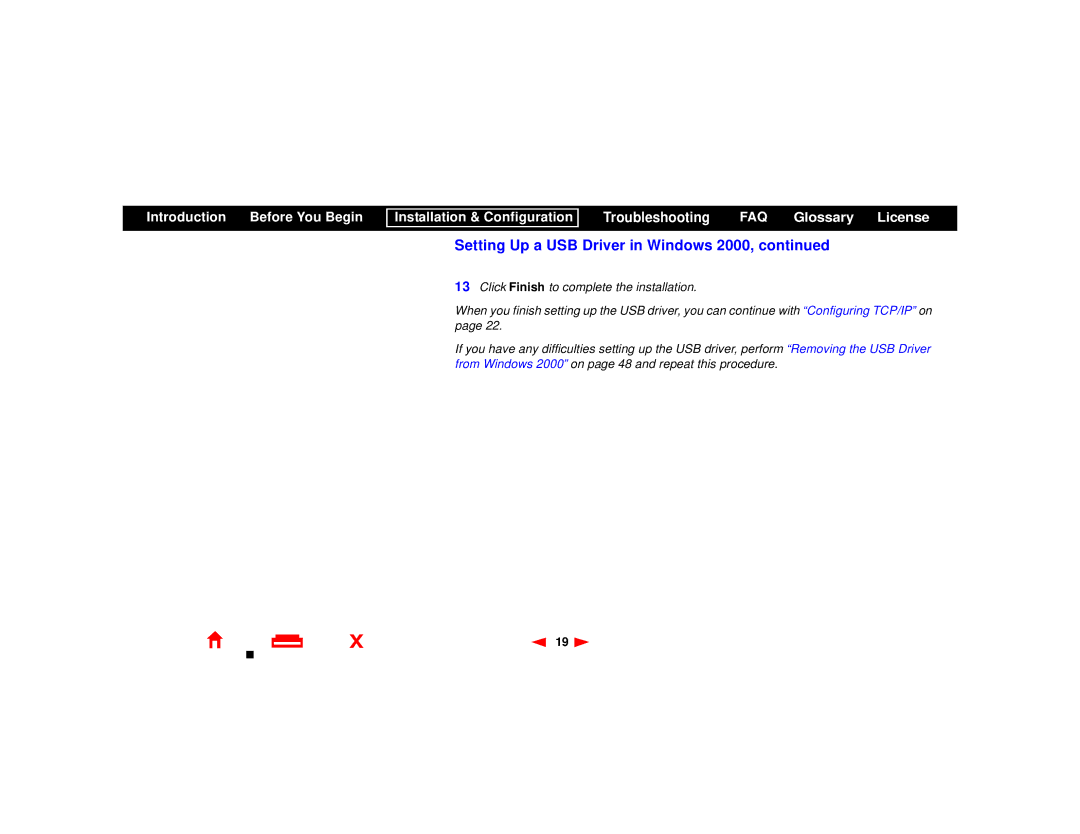 Motorola SBV4200 manual Setting Up a USB Driver in Windows 