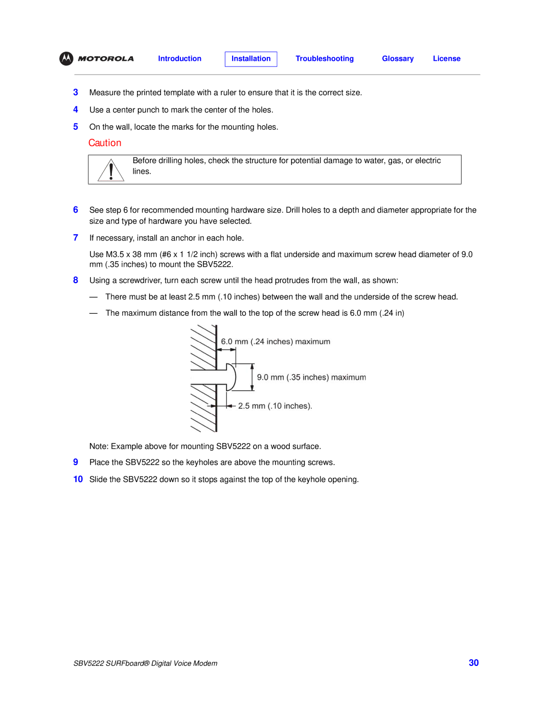 Motorola SBV5222 manual Introduction Installation Troubleshooting Glossary License 