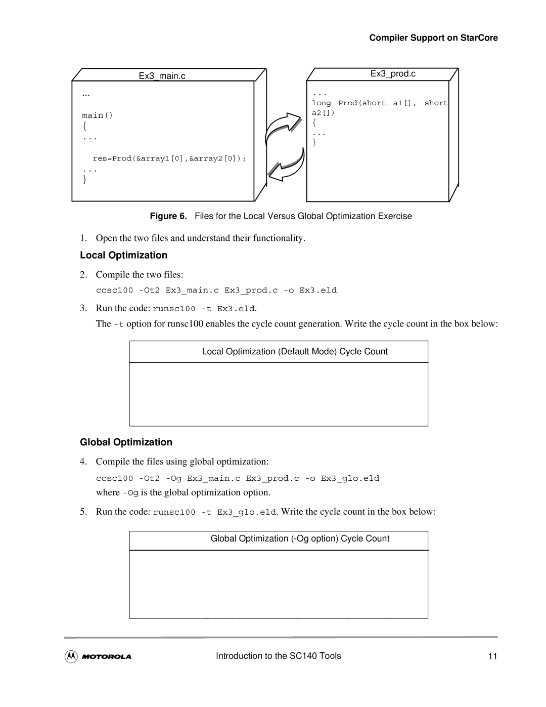 Motorola SC140 user manual Local Optimization, Global Optimization 