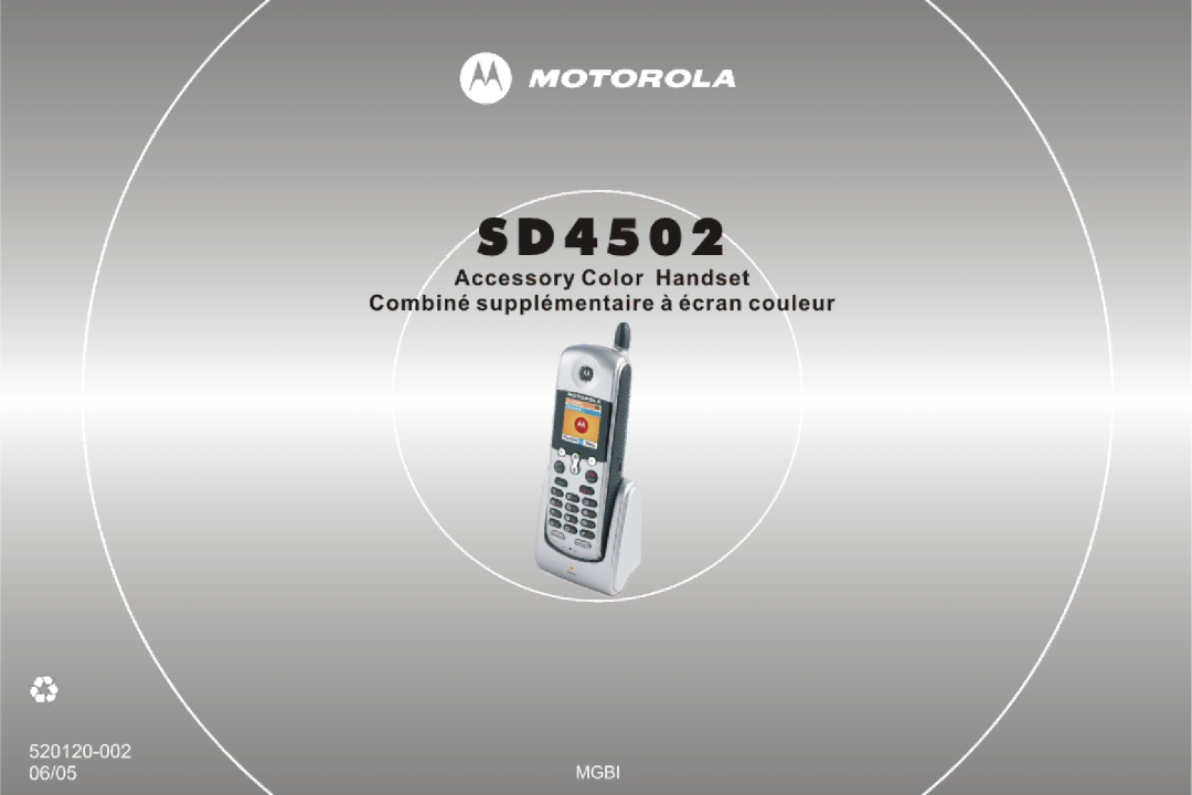 Motorola SD4502 manual 