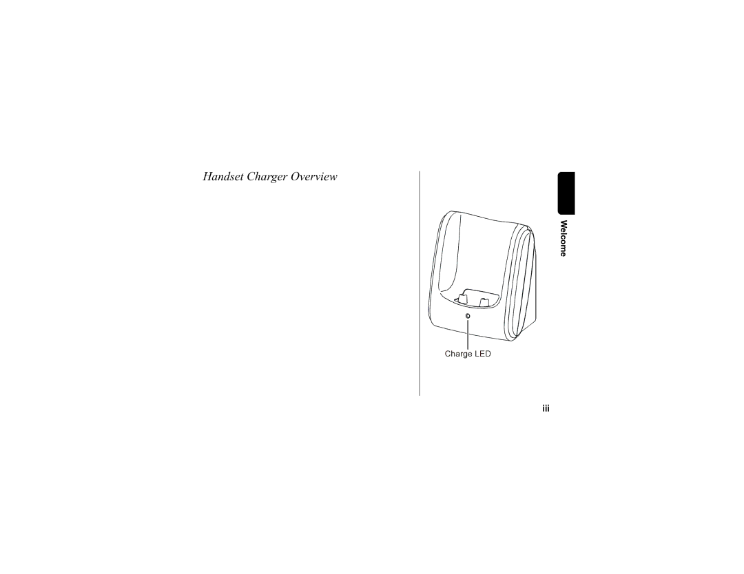 Motorola SD4502 manual Handset Charger Overview, Iii 