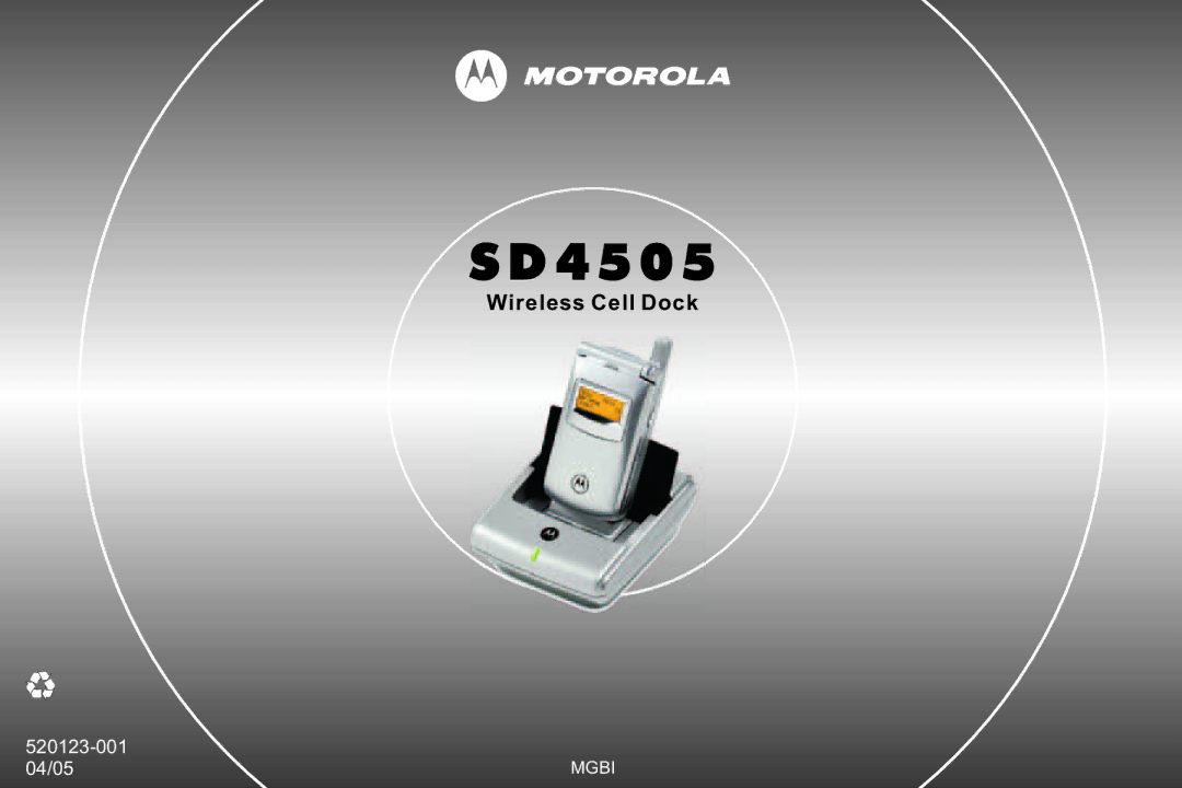 Motorola SD4505 manual 4 5 0 