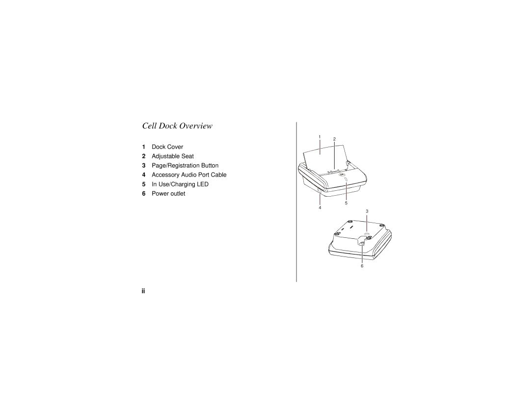 Motorola SD4505 manual Cell Dock Overview 