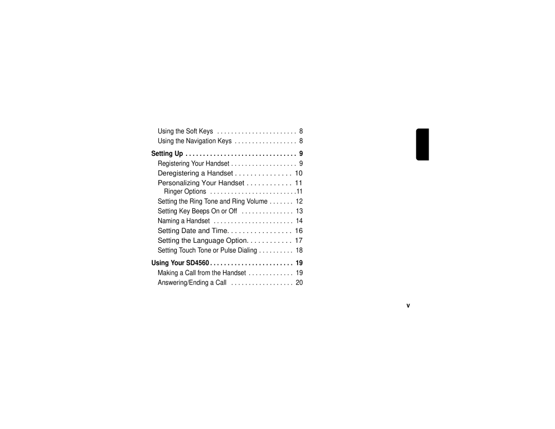 Motorola sd4560 manual Setting Up, Using Your SD4560 