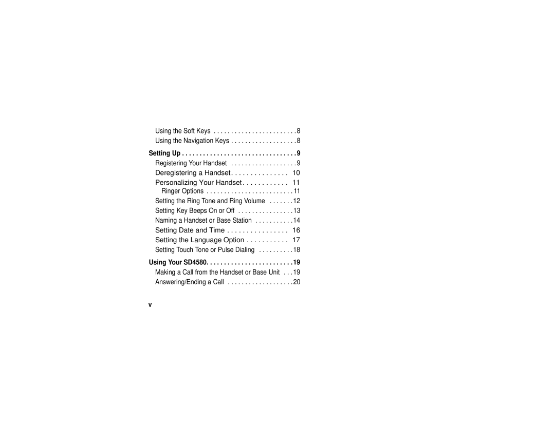 Motorola manual Setting Up, Using Your SD4580 