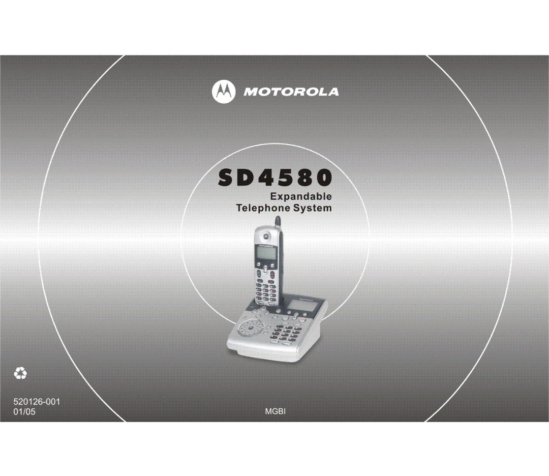 Motorola SD4580 manual 