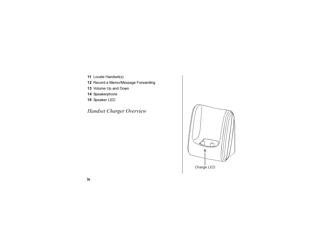 Motorola SD4590 manual Handset Charger Overview 