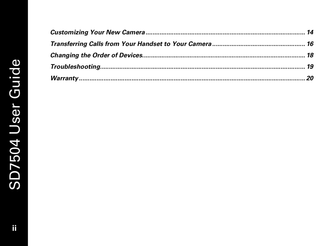 Motorola SD7550 manual Warranty 