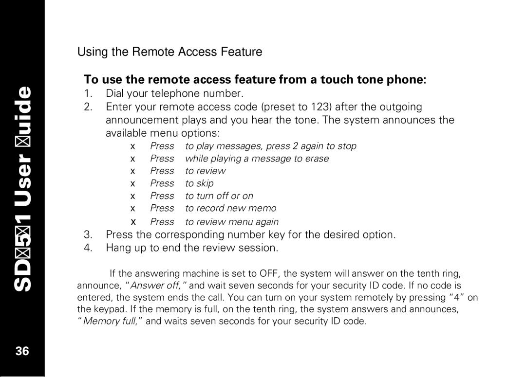 Motorola manual SD7561 User Guide 