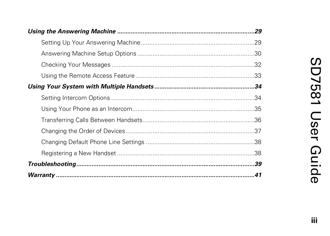 Motorola SD7581 manual Iii 